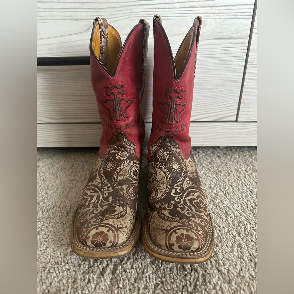 Womens tin haul boots 7
